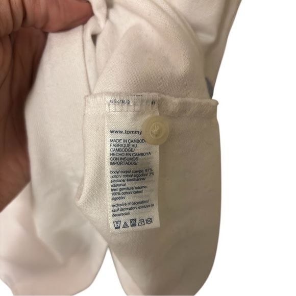 Tommy Hilfiger Embroidered Stripe Polo Men’s Large Slim Fit - Picture 3 of 4